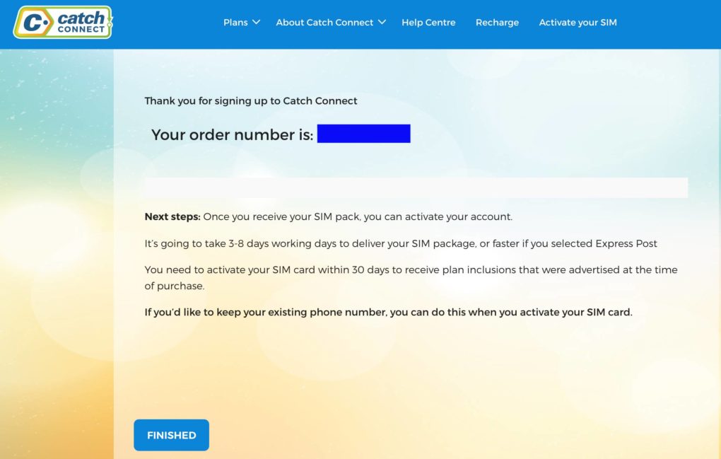 【画像付き】格安プリペイドSIMプラン -Catch Connect-を使い始めてみた | ブルースカイオース